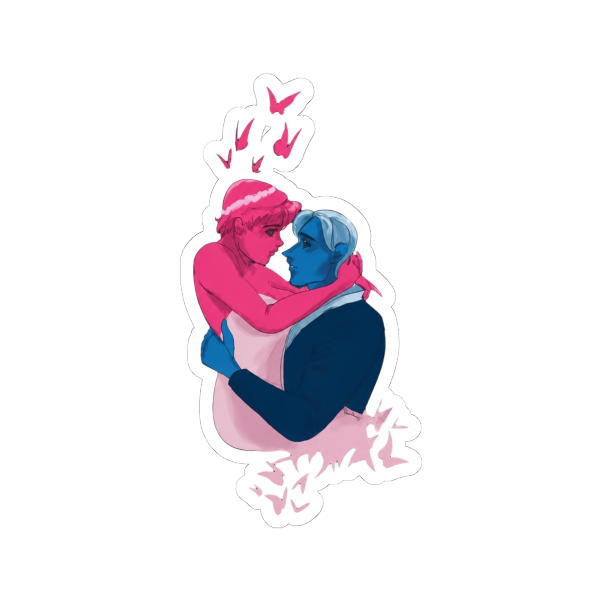 Hades and Persephone (Lore Olympus) Sticker - alternate angle 1, merchandise
