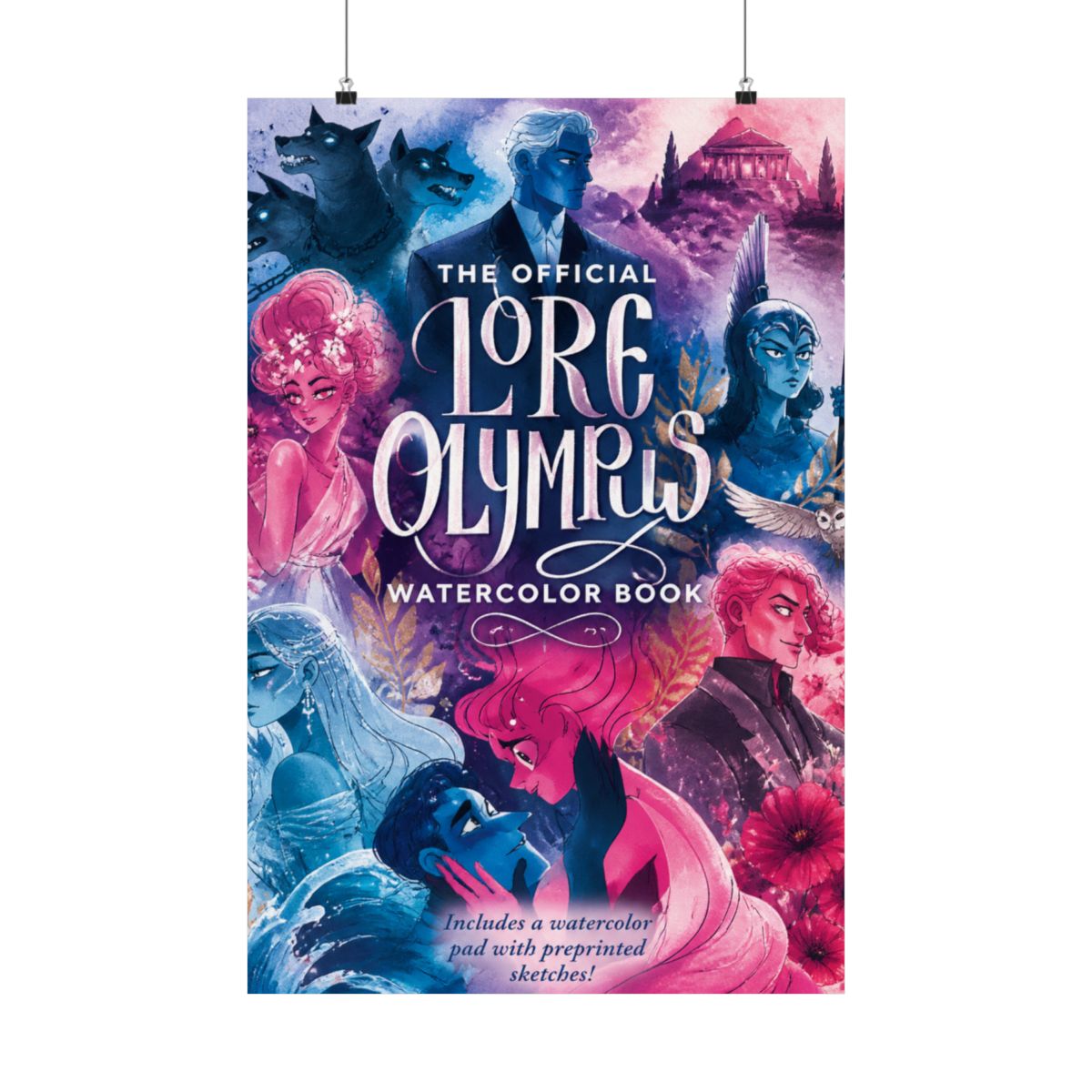 The Official Lore Olympus Watercolor Book: 20 simple watercolor lessons inspired by the #1 New York Times bestselling series and WEBTOON phenomenon ―... a watercolor pad with preprinted sketches!