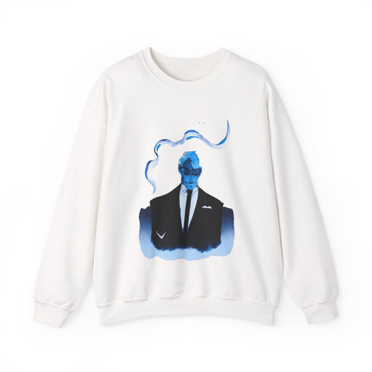 Lore Olympus Hades Dip-Dye Crewneck - alternate angle 2, merchandise